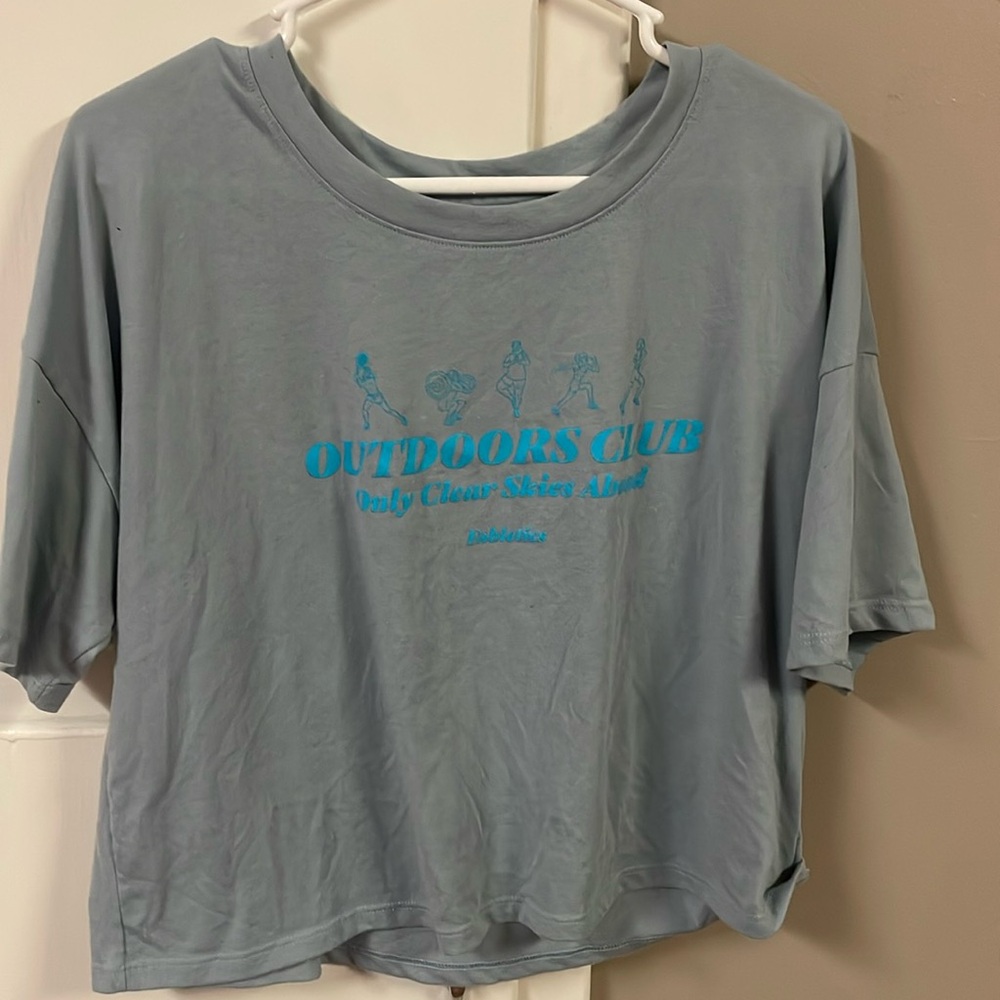 Fabletics Oversized Crop Workout Tee